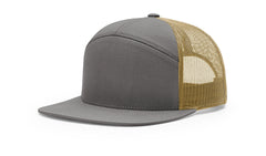 168 7-Panel Leather Patch Hat