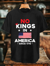 Men's “No King in America Since 1776” Print T-Shirt