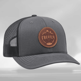 112 Leather Patch Trucker Cap backup