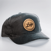 Waxed Canvas Custom Leather Patch Hat