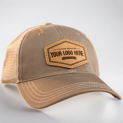 111 Unstructured Leather Patch Hat