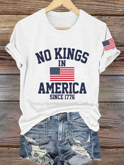 Women's No King in America Print T-Shirt