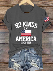 Women's No King in America Print T-Shirt